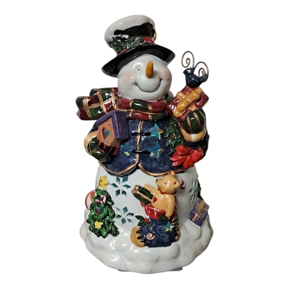 Light‎ Up 8inch Ceramic Snowman